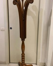 Appendiabiti di design da terra legno anni 50