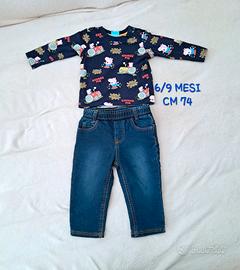 Set neonato 6/9 mesi, cm 74