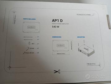 Amplificatore AUDISON AP 1 D