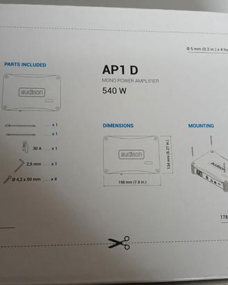 Amplificatore AUDISON AP 1 D