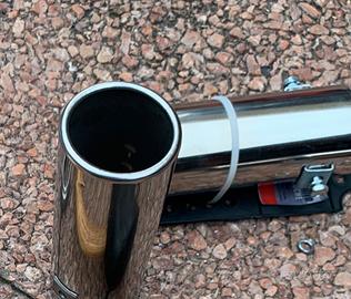 Terminali scarico inox diam 5