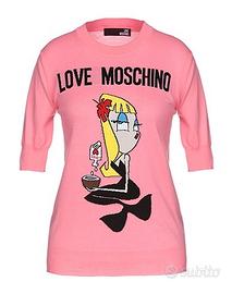 Maglioncino Rosa Love Moschino Donna Taglia S (40)