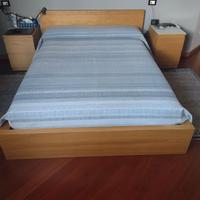 Letto piazza mezza francese (140x200) + 2 comodini