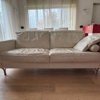 Divano Poltrona Frau Pelle Bianca