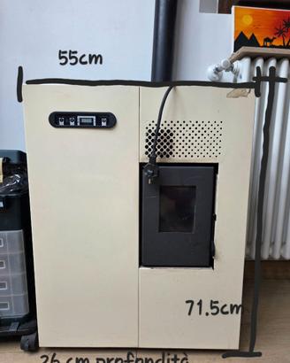 Stufa a pellet camilla 5 kw con tubi