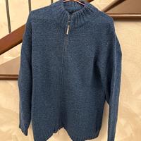 Maglione blu in lana Burberry tg. 52