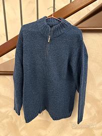 Maglione blu in lana Burberry tg. 52