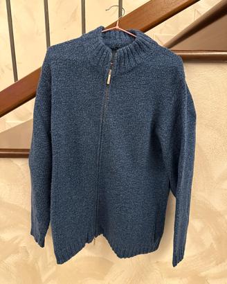 Maglione blu in lana Burberry tg. 52