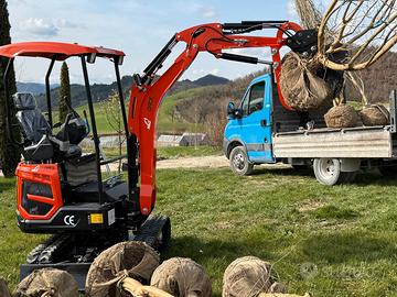 ESCAVATORE KUBOTA 18 qli NUOVO FULL OPTIONAL