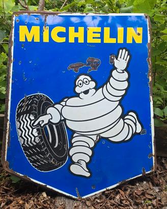 Insegna Tabella Smaltata Michelin