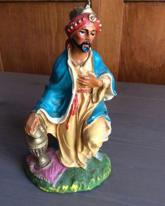 Statuina Re Magio Fontanini cartapesta cm. 20