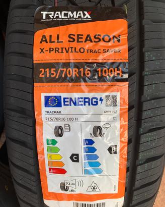 Pneumatici quattro stagioni, misura 215/70-16 100V
