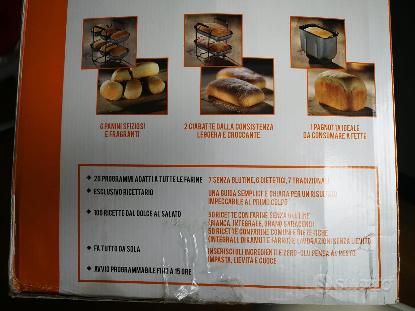 Macchina per pane Imetec Zero-Glu - Elettrodomestici In vendita a Lodi