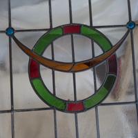 Finestre piombate di vetro colorato liberty 