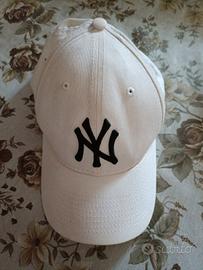 Berretto New Era NY Bianco Cotone Uomo