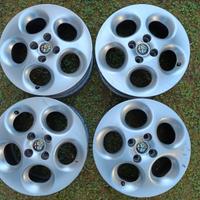 4 CERCHI IN LEGA ALFA ROMEO 15" PER 145 JUNIOR