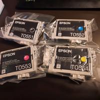 cartucce ink  Epson TO551 TO552 TO553 TO554