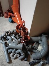 tubi in PVC x scarico acque 