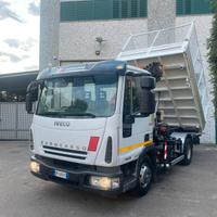 Eurocargo 75E18K Ribaltab Trilat + Gru Palfinger