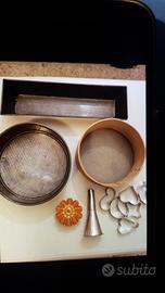 Stampi dolci e biscotti, setaccio farina