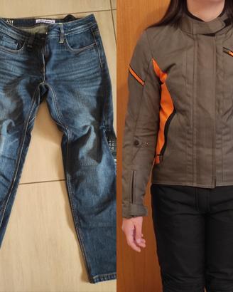 Giacca IXS Lady tg XS Pantalone Spidi Jeans tg 30