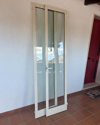 Finesta/Balcone a giunto aperto in alluminio