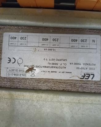 Trasformatore professionale da 220 volt a 380 volt