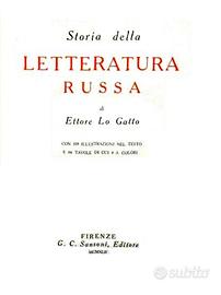 Storia della letteratura russa