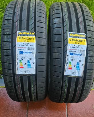 Gomme nuove 225 45 19 96 Y XL Rotalla estive