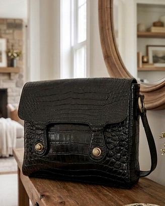 Borsa vintage vera pelle di coccodrillo 