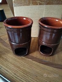 set in ceramica per sciogliere il cioccolato 