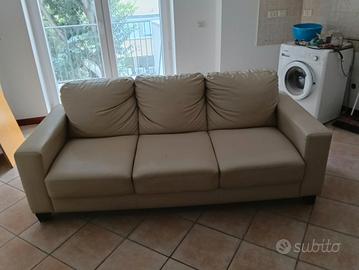 Divano in pelle 3 posti