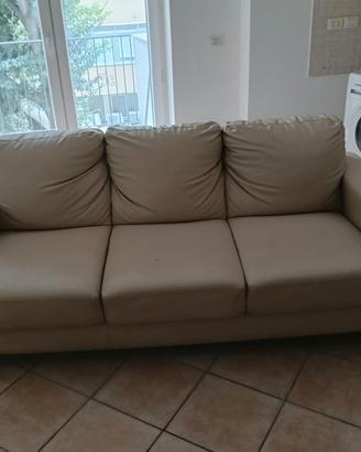 Divano in pelle 3 posti