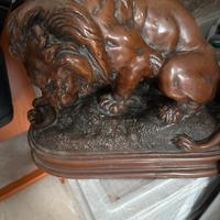 Statuetta in bronzo di Barye