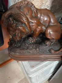 Statuetta in bronzo di Barye