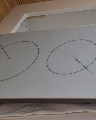 Piano cottura elettrico bianco 2 fuochi