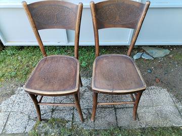 n 2 sedie anni 30 discrete condizioni