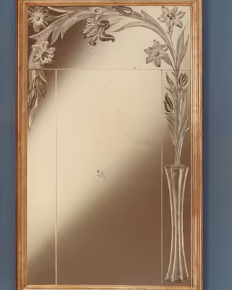 Specchiere artigianali anni '60 incise a mano