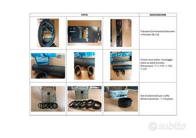 Set Componenti per bici