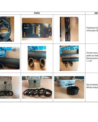 Set Componenti per bici