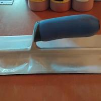 Spatola Americana a lama curva inox