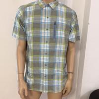 COLUMBIA Camicia uomo bianca verde azzurra quadri