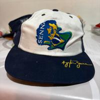 Ayrton Senna Vintage Cap F1Blue Thunder ORIGINALE