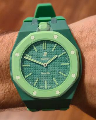 audemars Piguet x Swatch royal pop green eight