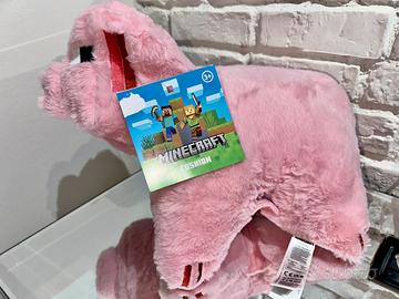 Minecraft maiale peluche cuscino