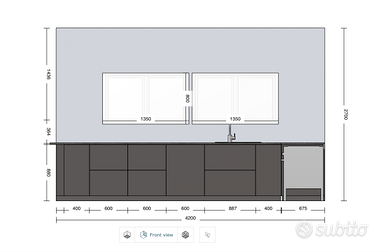 CUCINA IKEA NUOVA MAI USATA Modello VOXTORP GRIGIO