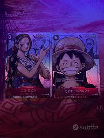 One Piece Luffy e Nico Robin parallel 25 anniversa