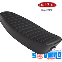 Sella Nera NISA SPORT2 Biposto con Rialzo e Serra