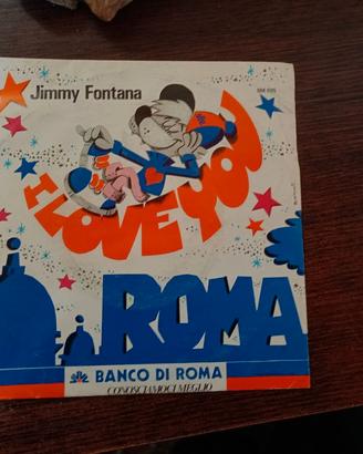 Jimmy Fontana I love you Roma 45 giri