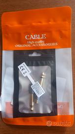 Coppia Adattatori  Jack 6,3 Maschio - RCA Femmina